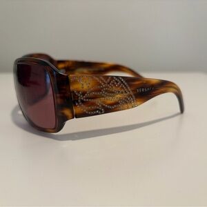 Versace Tortoise Shell Pattern Sunglasses